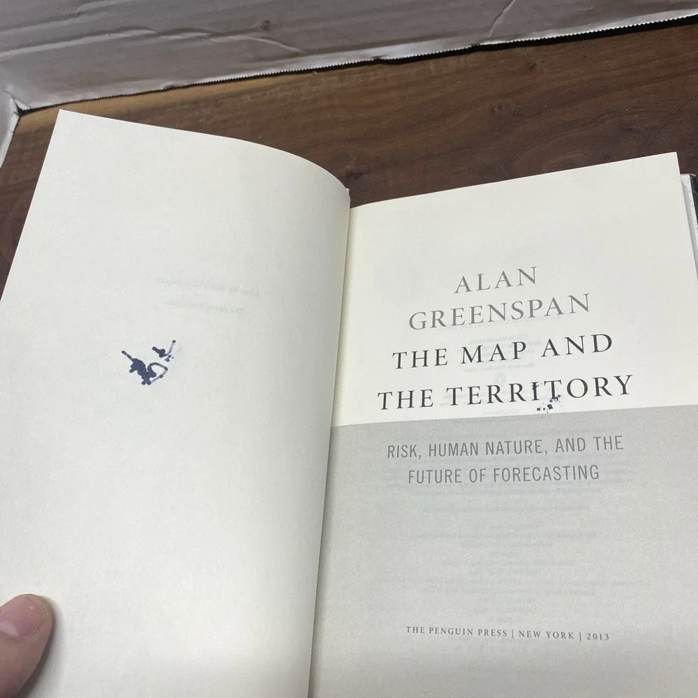 Alan Greenspan The Map and the Territory Signed Hardcover 2013 9781594204814